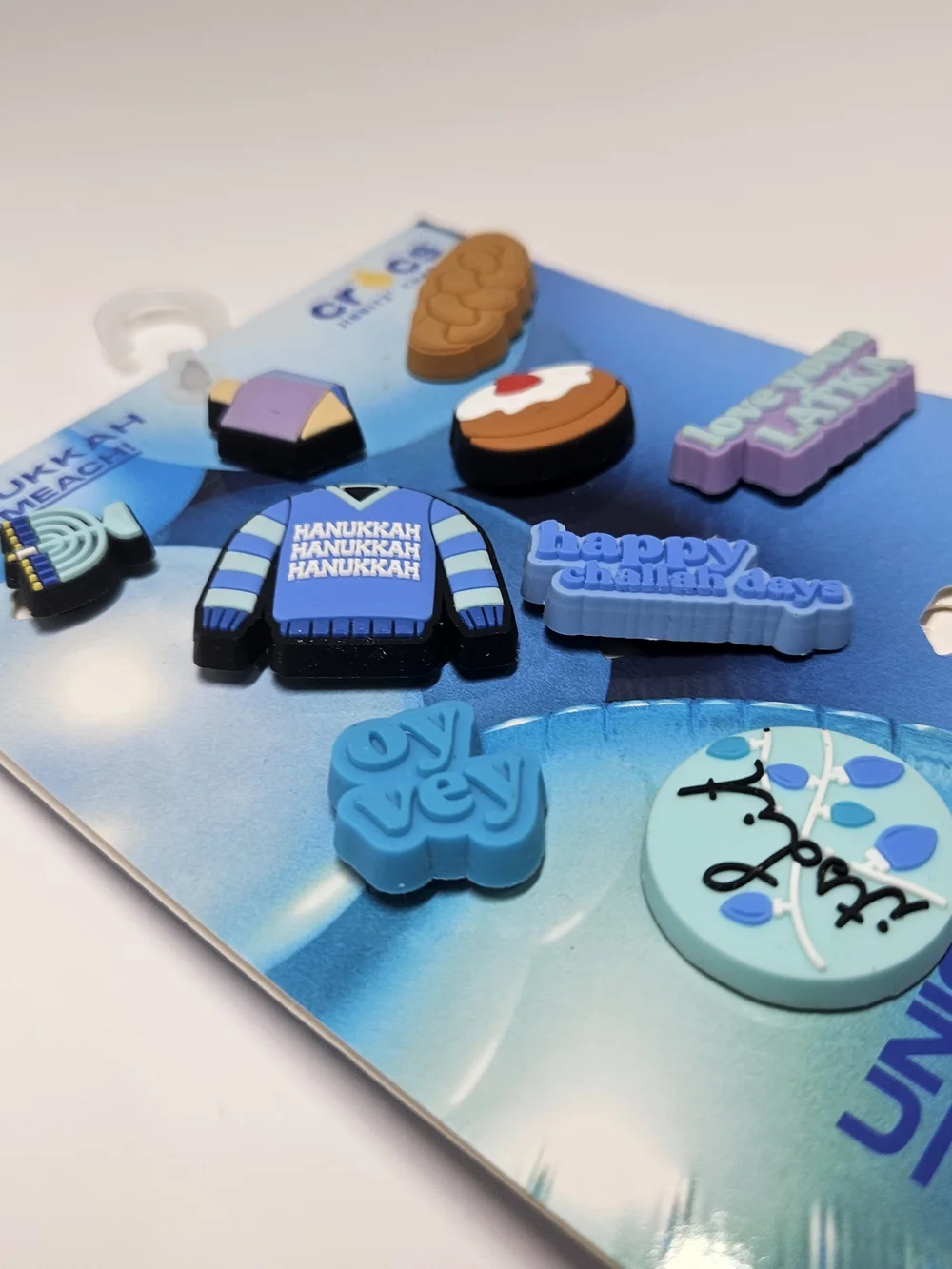 CROCS Blue & Light Blue Hanukkah Jibbitz Charm Pack